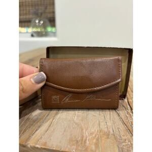 Anne Klein by St. Thomas Vintage Leather Key Holder NWT Brown